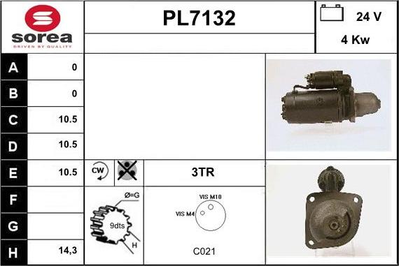 Sera PL7132 - Стартер vvparts.bg