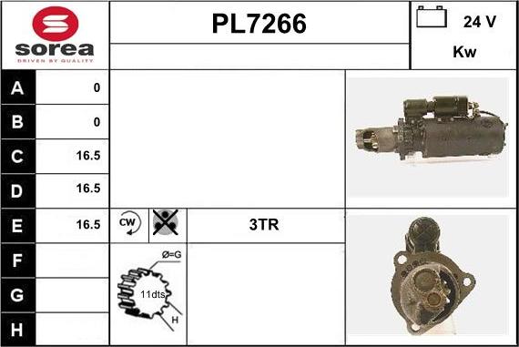 Sera PL7266 - Стартер vvparts.bg