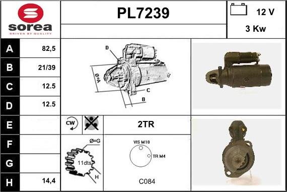 Sera PL7239 - Стартер vvparts.bg