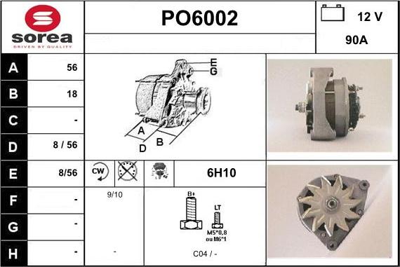 Sera PO6002 - Генератор vvparts.bg