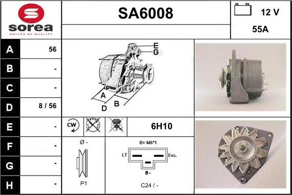 Sera SA6008 - Генератор vvparts.bg