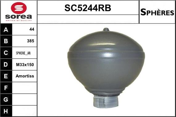 Sera SC5244RB - Акумулатор на налягане, окачване / амортисьори vvparts.bg