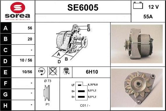 Sera SE6005 - Генератор vvparts.bg