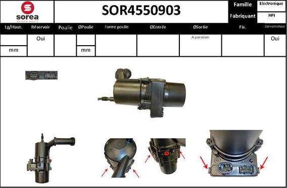 Sera SOR4550903 - Хидравлична помпа, кормилно управление vvparts.bg