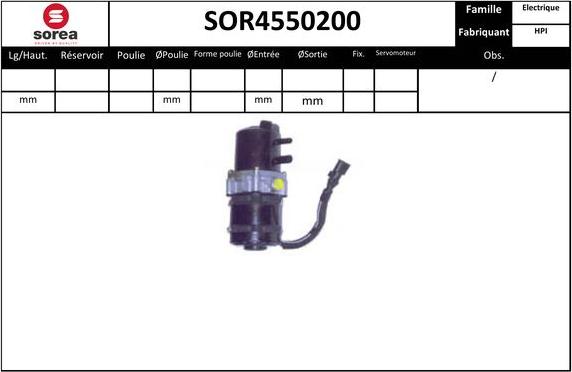 Sera SOR4550200 - Хидравлична помпа, кормилно управление vvparts.bg