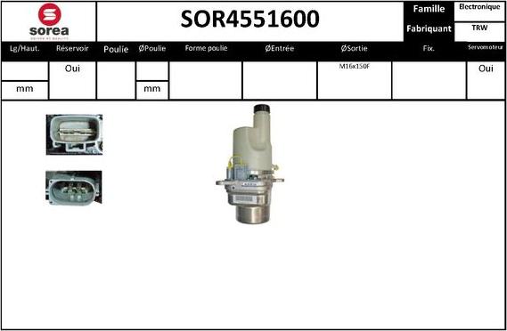 Sera SOR4551600 - Хидравлична помпа, кормилно управление vvparts.bg