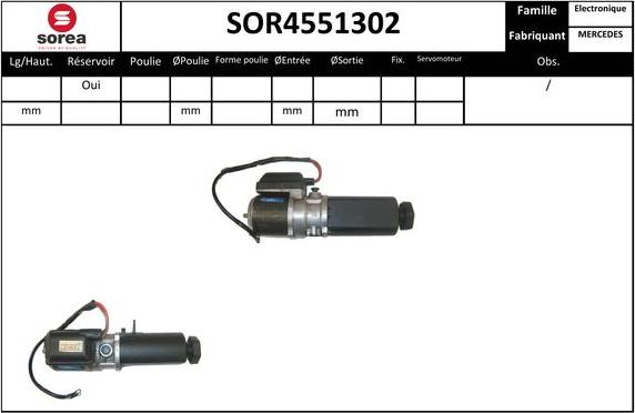 Sera SOR4551302 - Хидравлична помпа, кормилно управление vvparts.bg