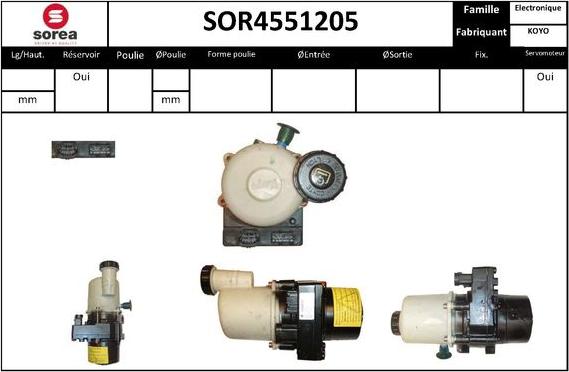 Sera SOR4551205 - Хидравлична помпа, кормилно управление vvparts.bg