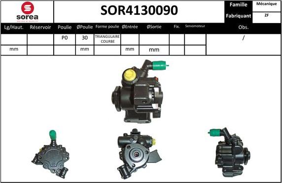 Sera SOR4130090 - Хидравлична помпа, кормилно управление vvparts.bg