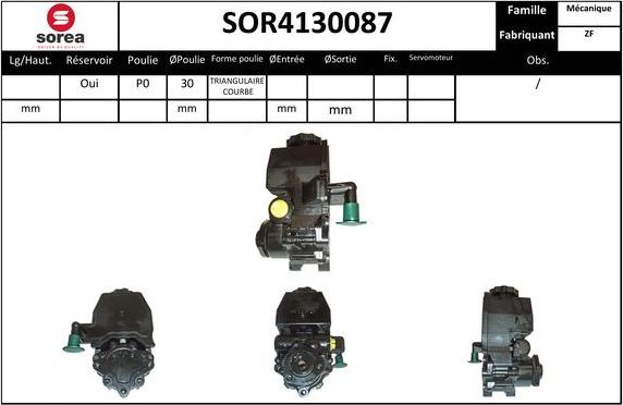 Sera SOR4130087 - Хидравлична помпа, кормилно управление vvparts.bg