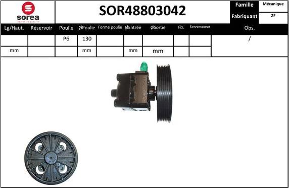 Sera SOR48803042 - Хидравлична помпа, кормилно управление vvparts.bg