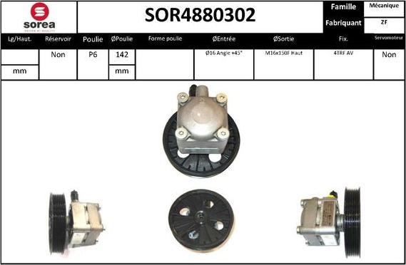 Sera SOR4880302 - Хидравлична помпа, кормилно управление vvparts.bg