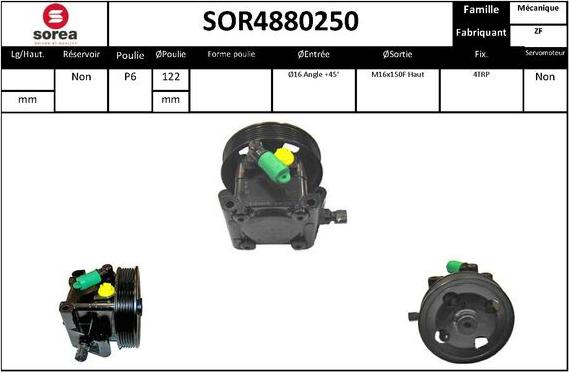 Sera SOR4880250 - Хидравлична помпа, кормилно управление vvparts.bg