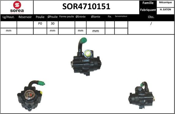 Sera SOR4710151 - Хидравлична помпа, кормилно управление vvparts.bg