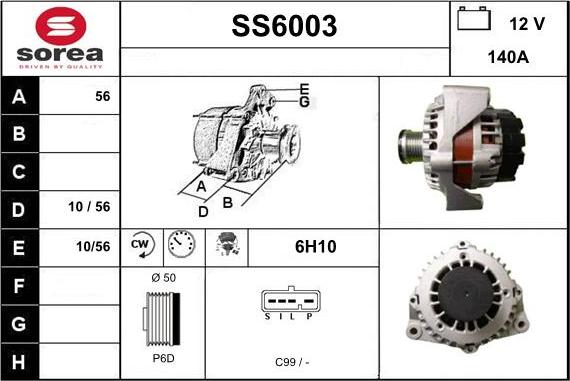 Sera SS6003 - Генератор vvparts.bg