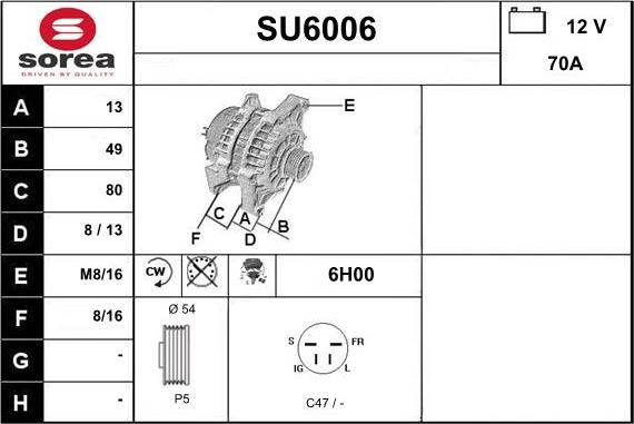 Sera SU6006 - Генератор vvparts.bg