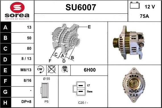 Sera SU6007 - Генератор vvparts.bg