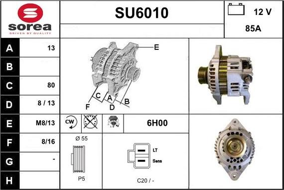 Sera SU6010 - Генератор vvparts.bg