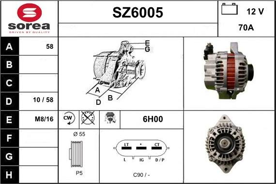 Sera SZ6005 - Генератор vvparts.bg