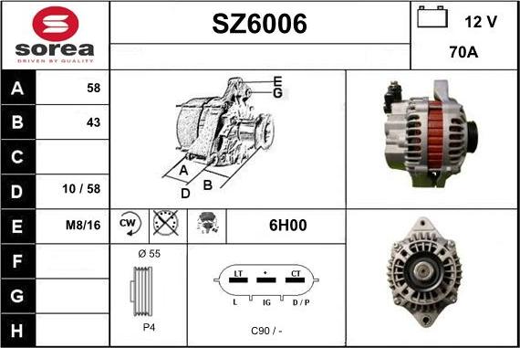 Sera SZ6006 - Генератор vvparts.bg