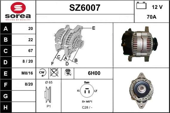 Sera SZ6007 - Генератор vvparts.bg