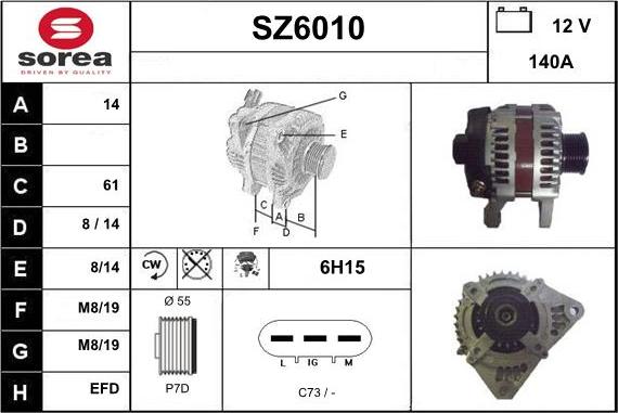 Sera SZ6010 - Генератор vvparts.bg