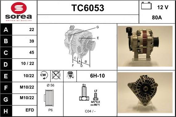 Sera TC6053 - Генератор vvparts.bg