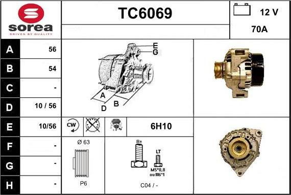 Sera TC6069 - Генератор vvparts.bg