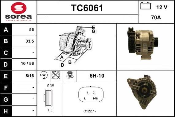 Sera TC6061 - Генератор vvparts.bg