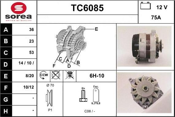 Sera TC6085 - Генератор vvparts.bg