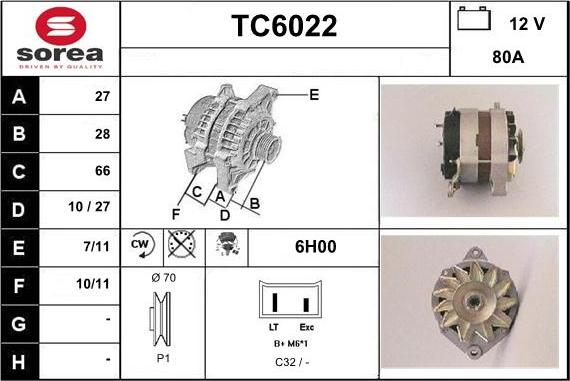 Sera TC6022 - Генератор vvparts.bg
