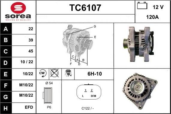 Sera TC6107 - Генератор vvparts.bg