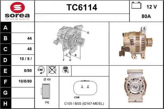 Sera TC6114 - Генератор vvparts.bg