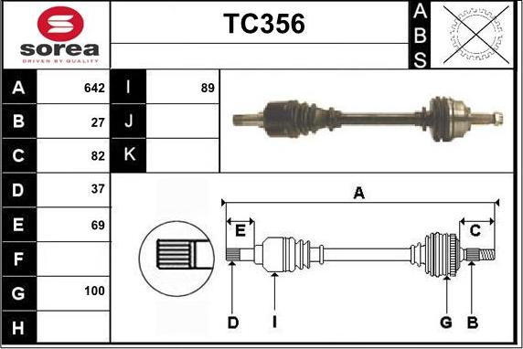 Sera TC356 - Полуоска vvparts.bg