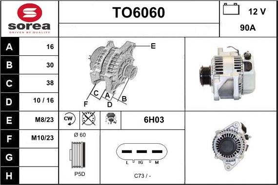 Sera TO6060 - Генератор vvparts.bg