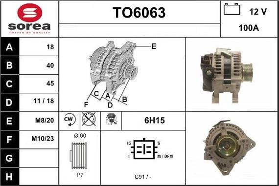 Sera TO6063 - Генератор vvparts.bg