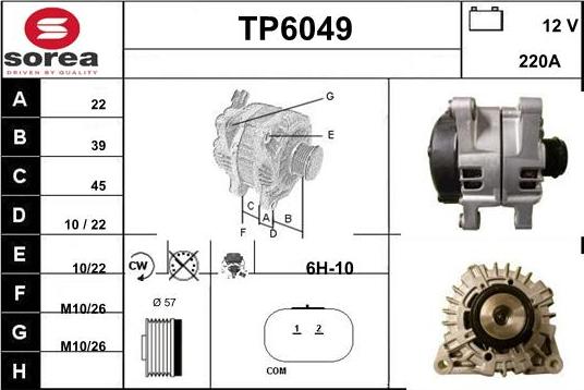 Sera TP6049 - Генератор vvparts.bg