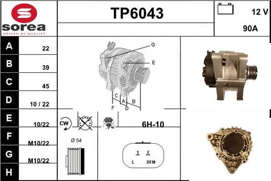 Sera TP6043 - Генератор vvparts.bg