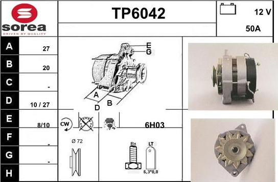 Sera TP6042 - Генератор vvparts.bg