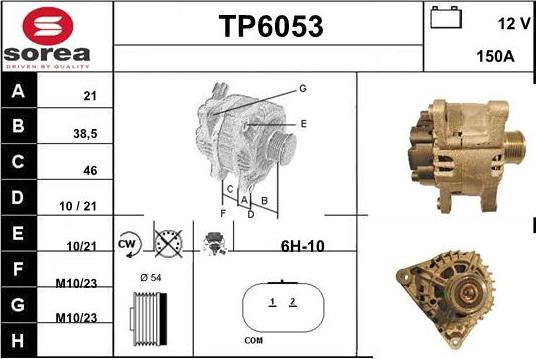 Sera TP6053 - Генератор vvparts.bg