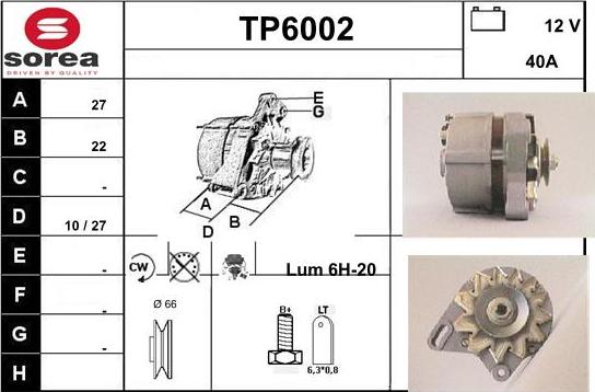 Sera TP6002 - Генератор vvparts.bg