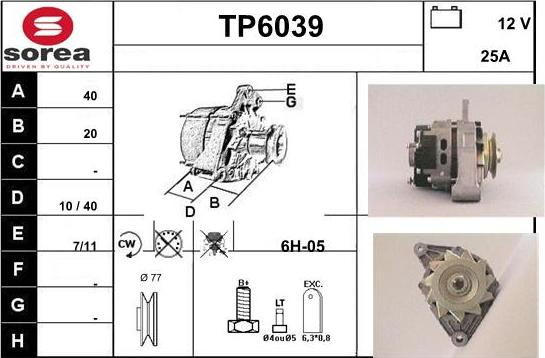 Sera TP6039 - Генератор vvparts.bg