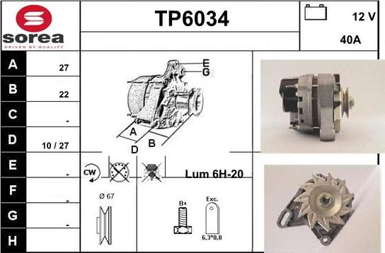 Sera TP6034 - Генератор vvparts.bg