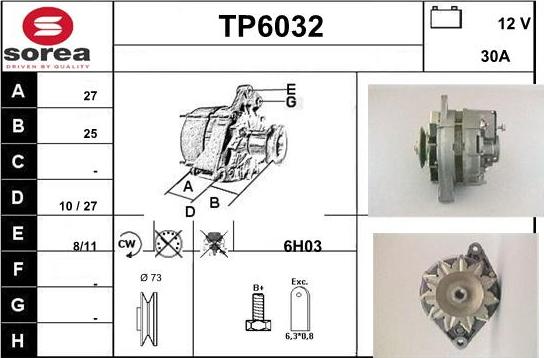 Sera TP6032 - Генератор vvparts.bg