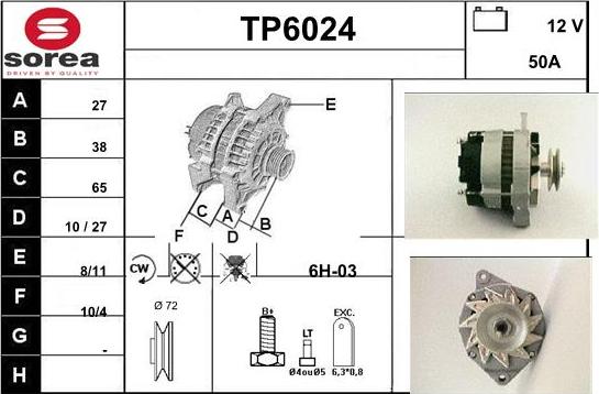 Sera TP6024 - Генератор vvparts.bg