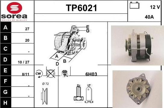 Sera TP6021 - Генератор vvparts.bg