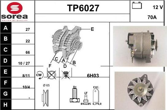 Sera TP6027 - Генератор vvparts.bg