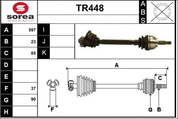 Sera TR448 - Полуоска vvparts.bg