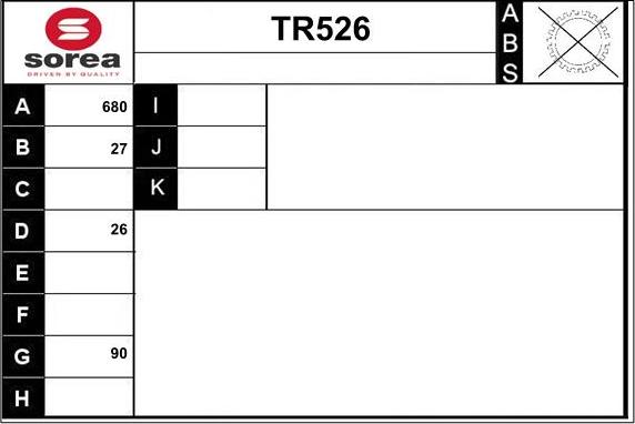 Sera TR526 - Полуоска vvparts.bg