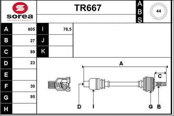 Sera TR667 - Полуоска vvparts.bg